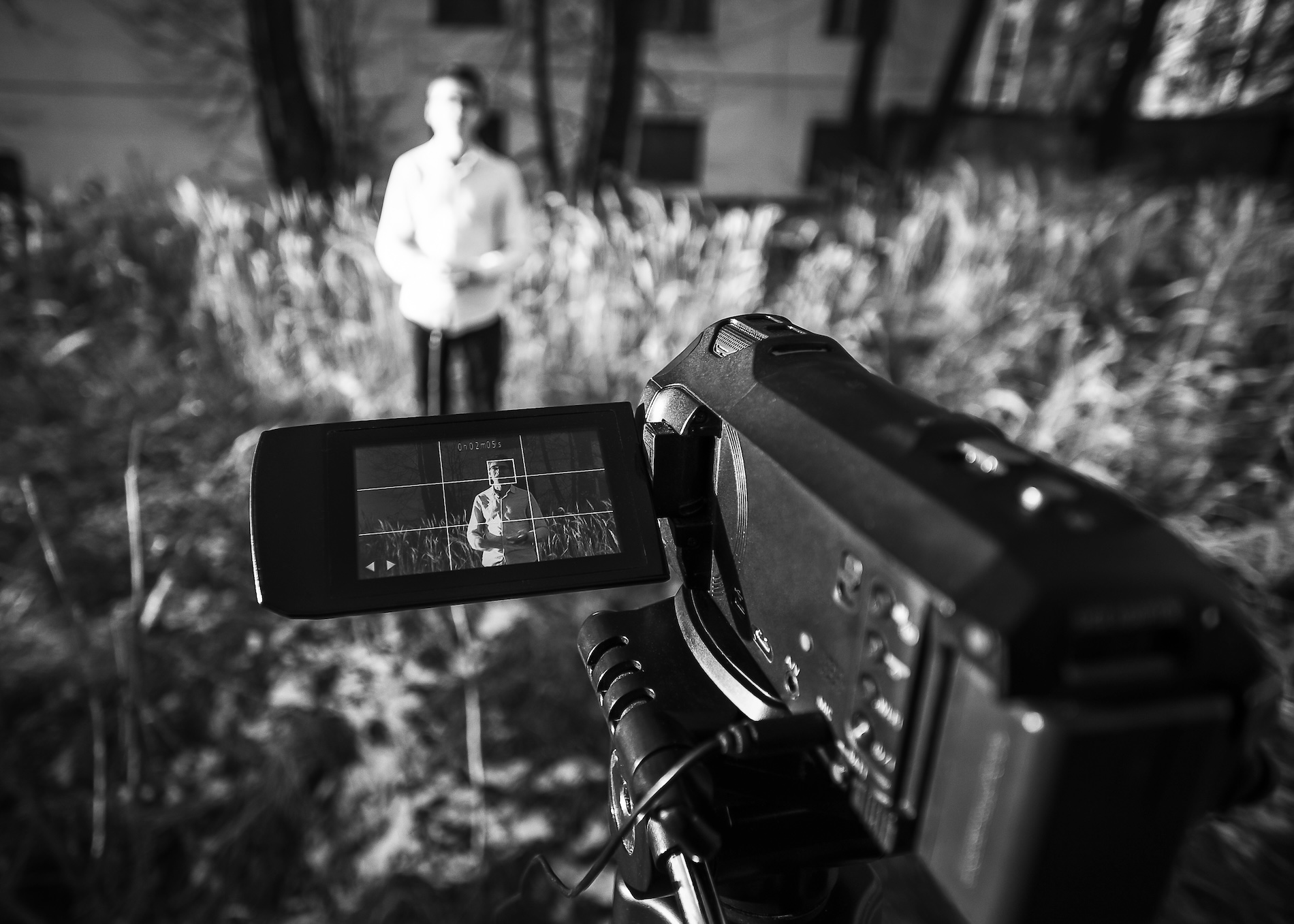 Recording a media file on a video camera